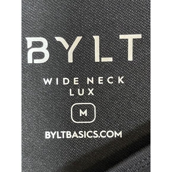 BYLT Neutral Top Black M Active Sporty Outdoors Preppy Classic Wide Neck Stretch - Picture 2 of 9